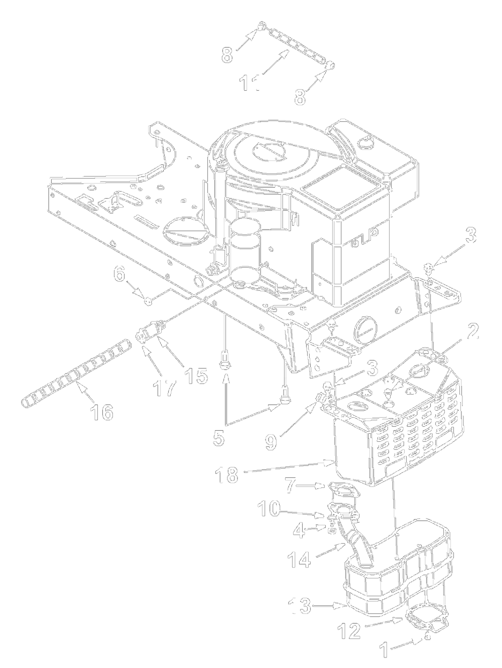 Engine Accessories Tecumseh Diagram and Parts List for 13AM675G000 2002 Yard Machines Lawn Tractor